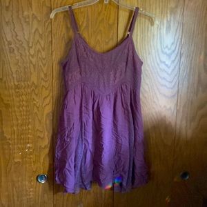 Purple mini dress
